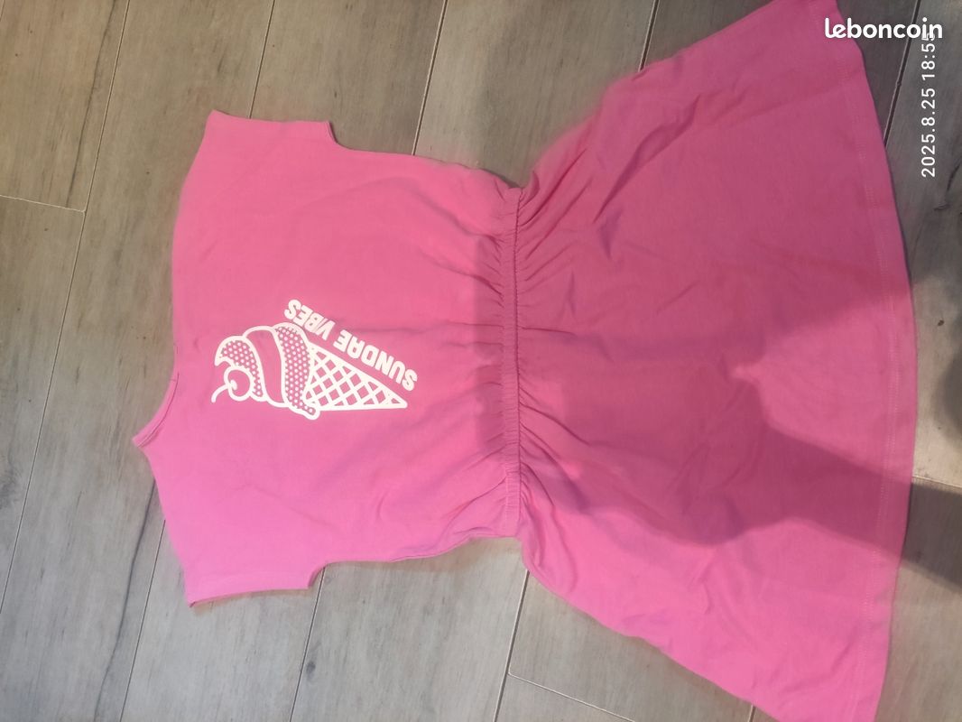 Robe rose Okaïdi 10 ans neuf (image 2)