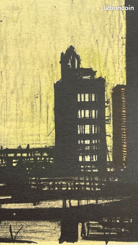 Bernard BUFFET (1928 - 1999) Lithographie New York IX (1967) Mourlot (image 5)