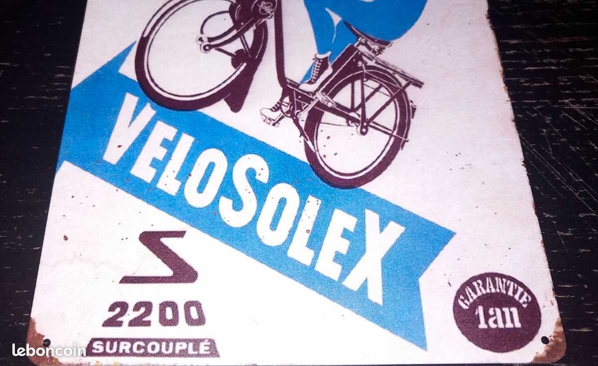 Plaque Métal émaillée 40x30cm – Reproduction Publicitaire Ancienne Vélo MARCOT
