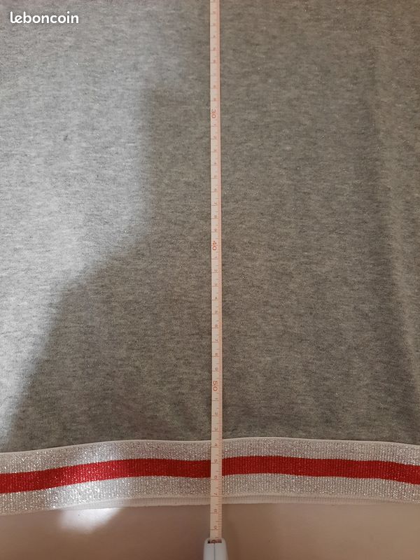 Sweat fille IKKS Taille L (12-13ans) gris clair (image 15)
