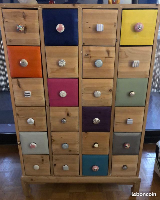 Meuble chiffonnier à tiroirs vintage (image 2)