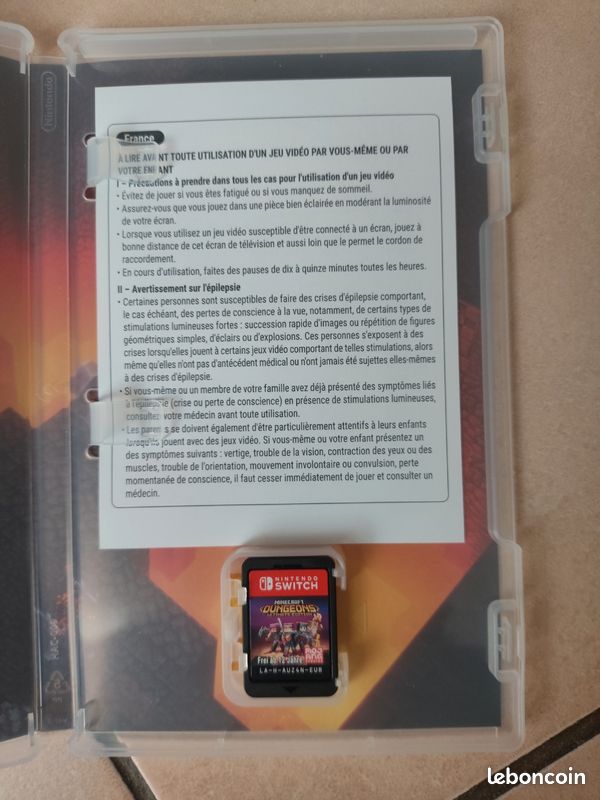 Jeu switch cartouche mincraft dungeons ultimate édition nintendo (image 2)