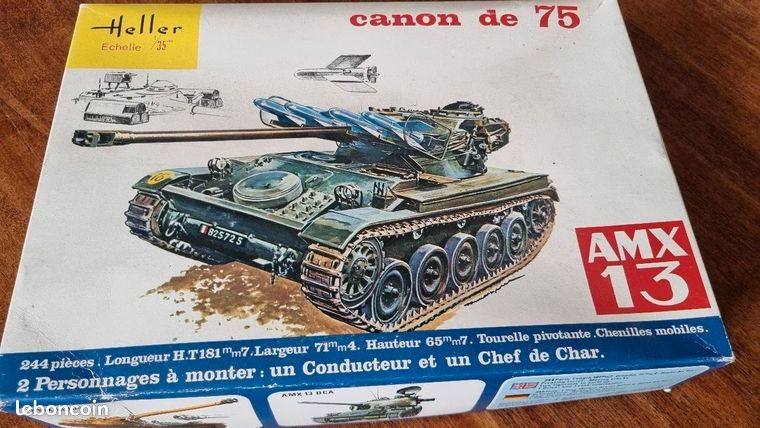 Maquette heller 1,35 AMX 13 VCI - Modélisme