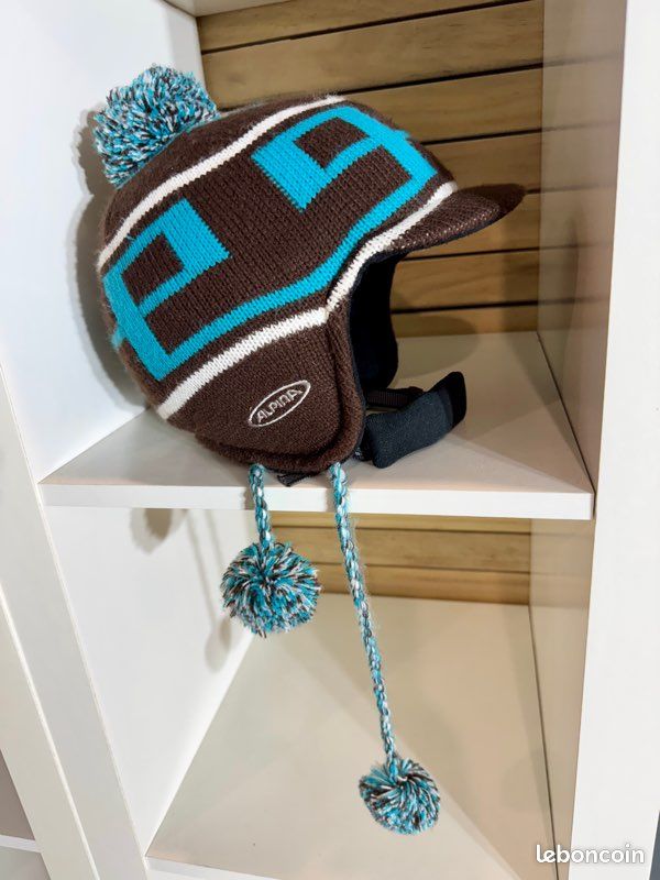 Bonnet à Pompon De Ski Pour Fille - Multicolore, Mixte, Occasion Hiver