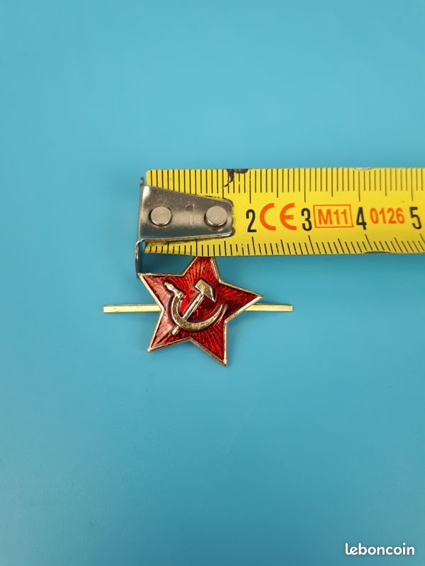 Broches URSS En étoile Rouge – Lot De 2, Faucille Et Marteau, Alliage Zinc, Pour Vêtements Et Sacs