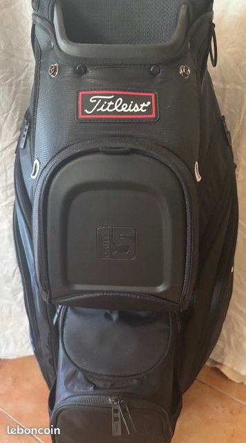 Petit Sac Fourre-tout / Sac De Toilette Titleist Noir Avec Fermeture éclair - Neuf Sous Emballage