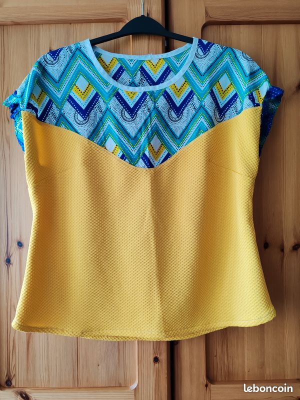 Blouse bi matiere (image 1)
