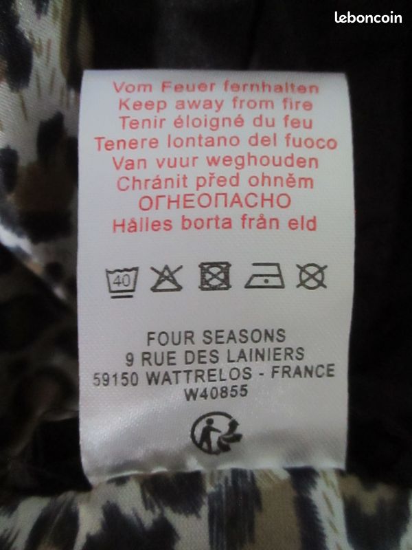 Veste noire taille 52/54 FOUR SEASONS (image 6)