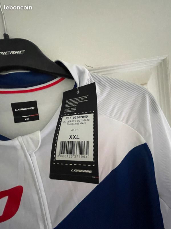 Maillot velo ult emblème Homme lapierre taille L - Équipements vélos
