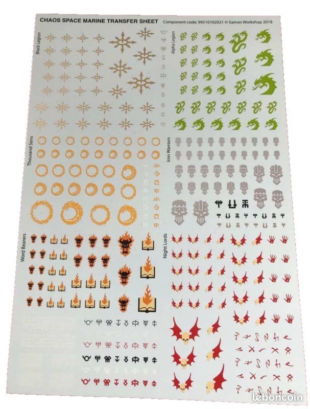 Thousand Sons Transfer Decals (2 Sheets) – Warhammer 40K Chaos Space Marines 3 thumbnail image