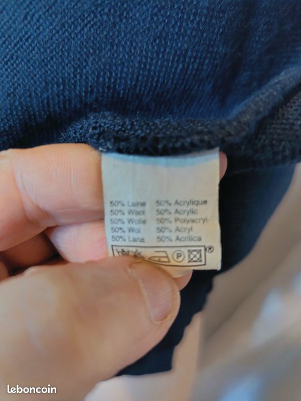 Gilet marine de Guy de Berac 50 réf R365 K11 (image 6)