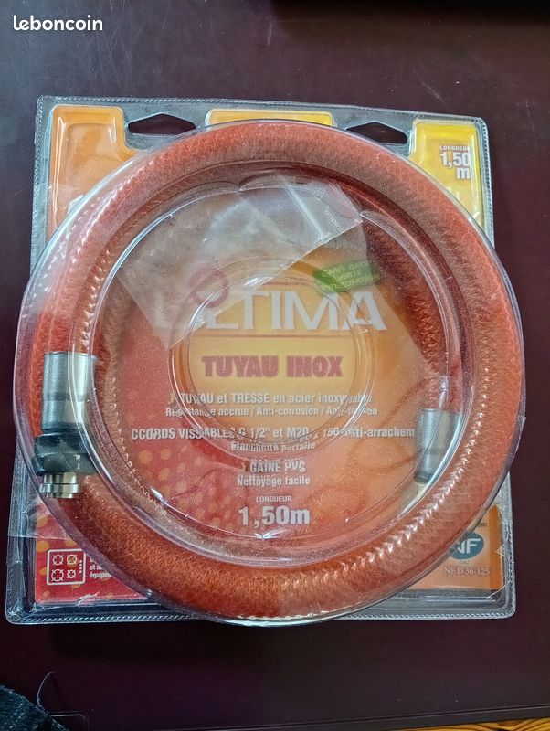 Tuyau gaz inox sans date limite 25 (image 1)