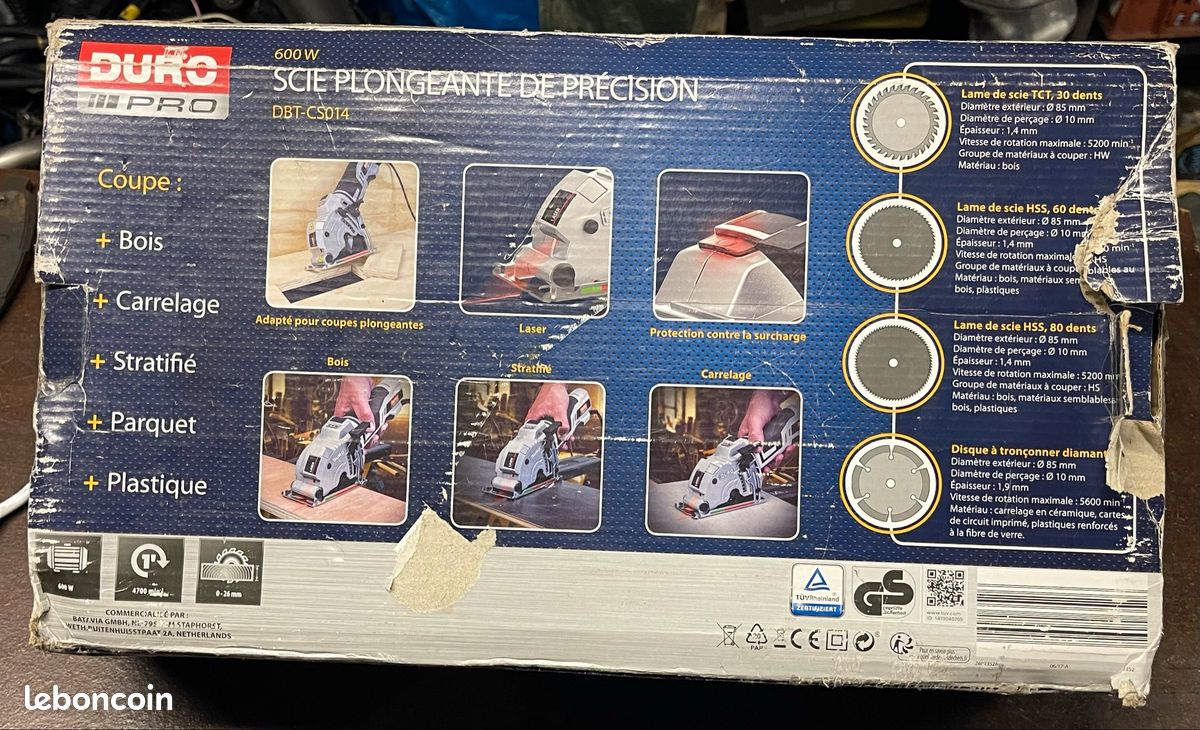 Scie plongeante de precision Duro Pro DBT-CS014 (image 3)