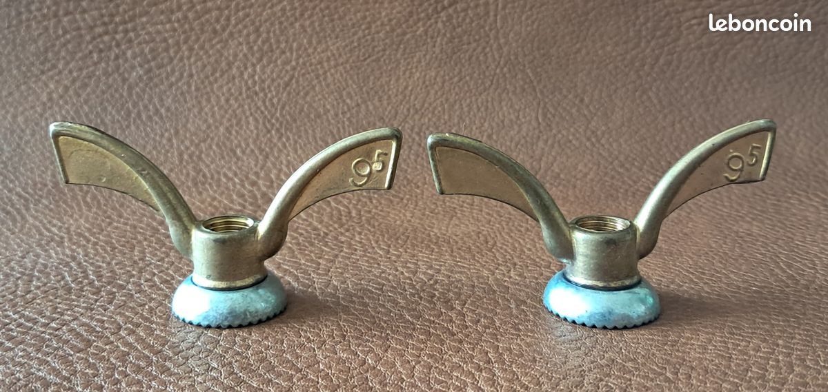 ECROU PAPILLON de 8mm vélo ancien 1900 bicycle wingnuts
