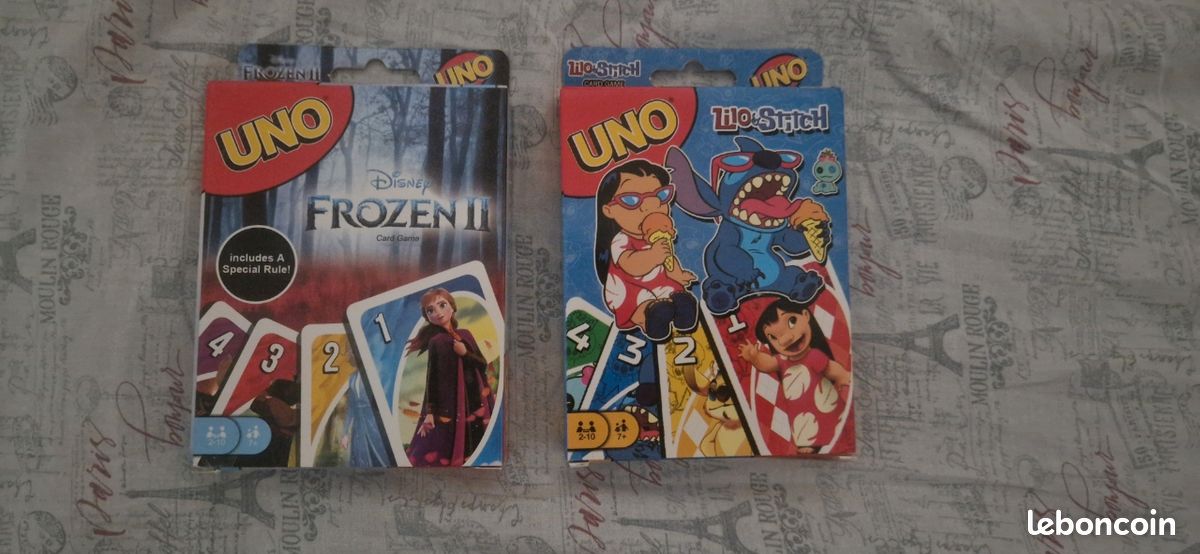 Mattel UNO REINE DES NEIGE 2 & LILO & STITCH (image 1)