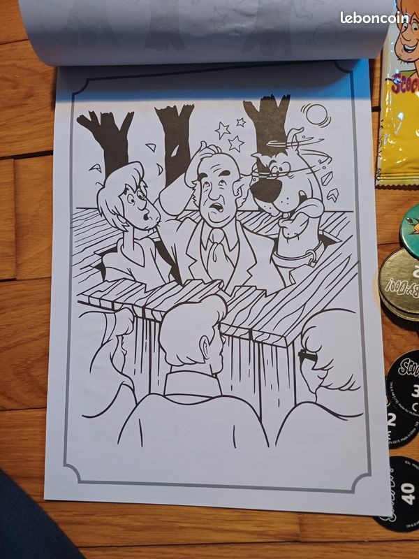 Lot dessin autocollant pogs scooby doo (image 3)
