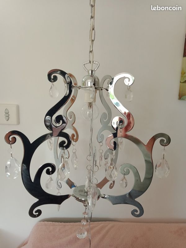 Lustre métal chromé (image 1)