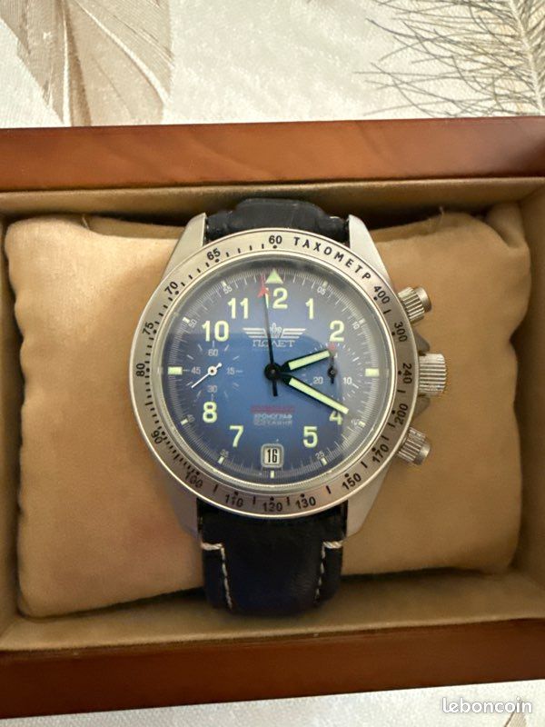 Poljot cosmonaut handaufzug chronograph kal. 3133 (image 2)