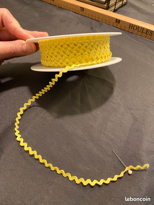 Galon serpentine -croquet jaune (image 1)