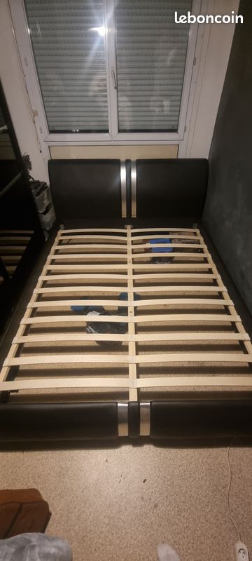 Vend lit 2 places avec matelas ou sans (image 3)
