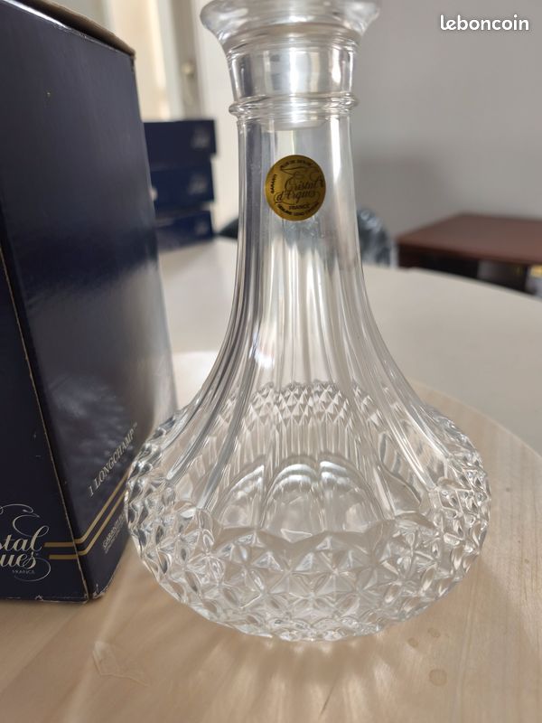 Carafe à Décanter Whisky 900 Ml Cristal Sans Plomb Avec Bouchon - Coffret Cadeau Élégant Pour Homme
