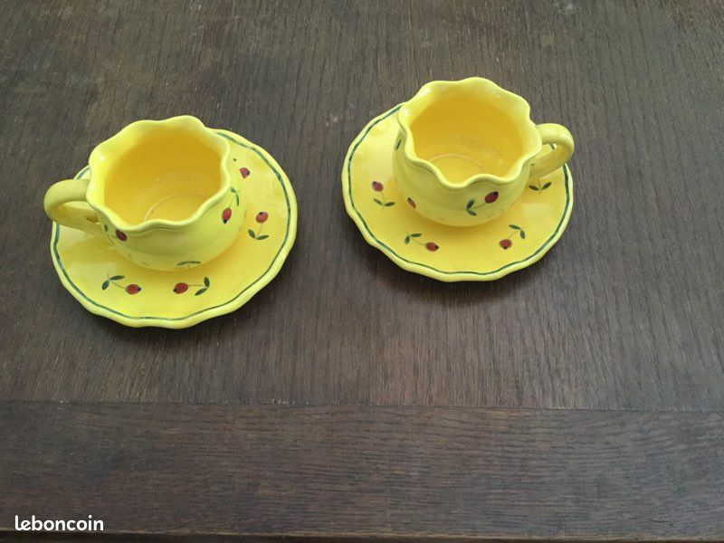 Deux tasses et sous tasses Sicard (image 1)