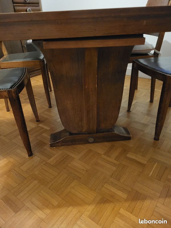 Table à manger extensible style rétro (image 1)