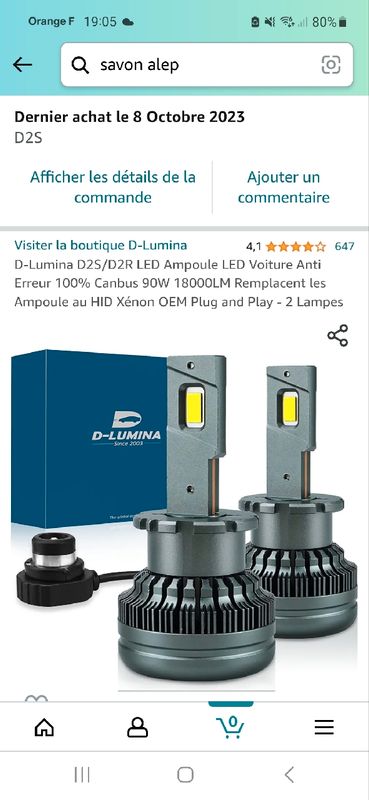  D-Lumina Ampoule H7 LED Voiture Anti Erreur Canbus