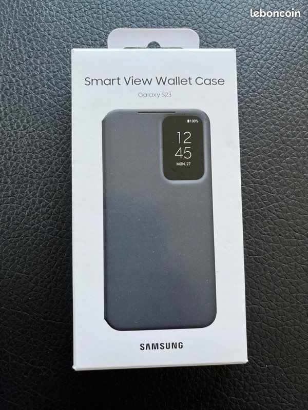 Coque smart view wallet case galaxy s23 noir (image 1)