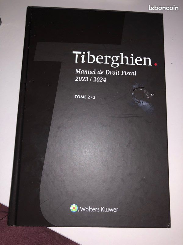 Manuel de Droit Fiscal Tiberghien Tome 2/2 2023/2024 (image 1)