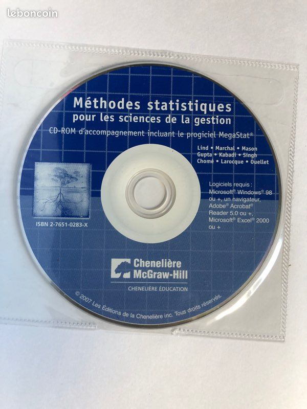 Méthodes statistiques pour les sciences de la gestion par Lind (image 3)