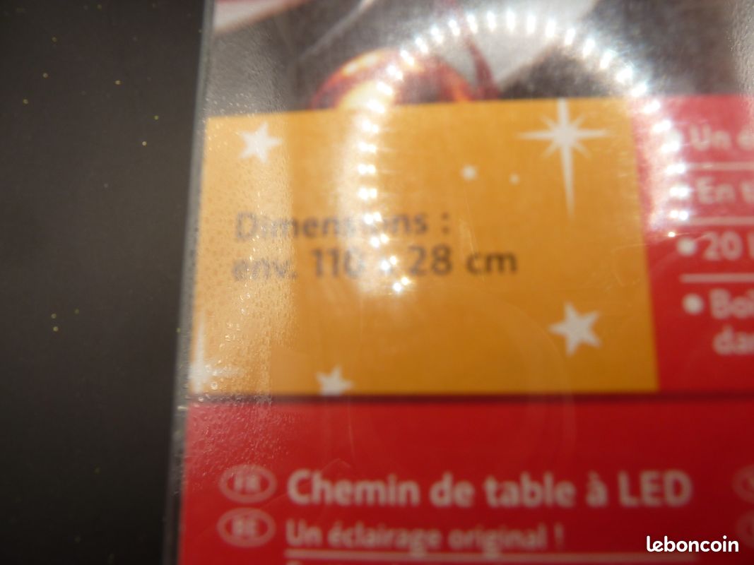 Chemin de table lumineux - 110*28 cm (image 5)