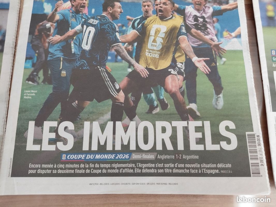 Coupe du monde 2026 journaux l'équipe france et argentine (image 7)