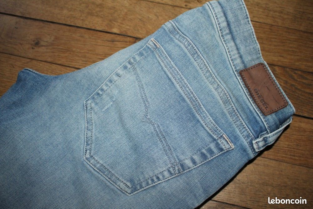 Jean Diesel Femme Grupee Slim - Taille 38, Bleu, Très Bon état