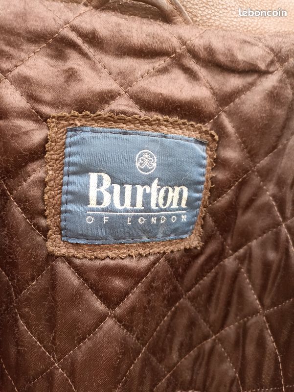 Veste cuir Burton of London homme (image 6)