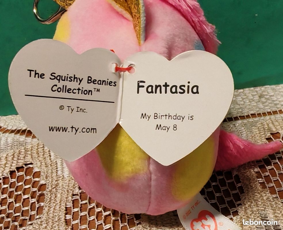 Pink Beanie Boo Fantasia Birthday Beanie Boo Unicorn Keychain Deals