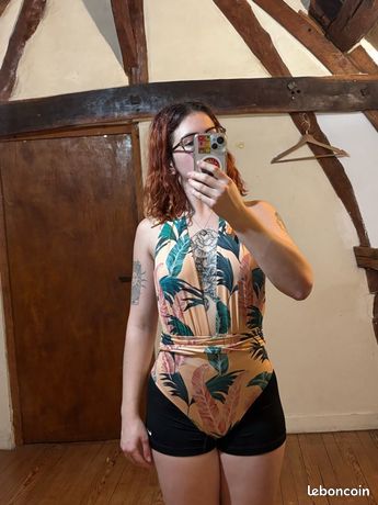Maillot De Bain Une Pièce Femme - Imprimé Floral Tropical - Taille Haute - Tailles S, L, XL - Neuf Avec étiquettes