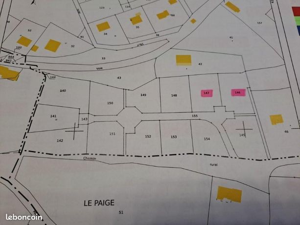 Terrain 2158 m² Coren