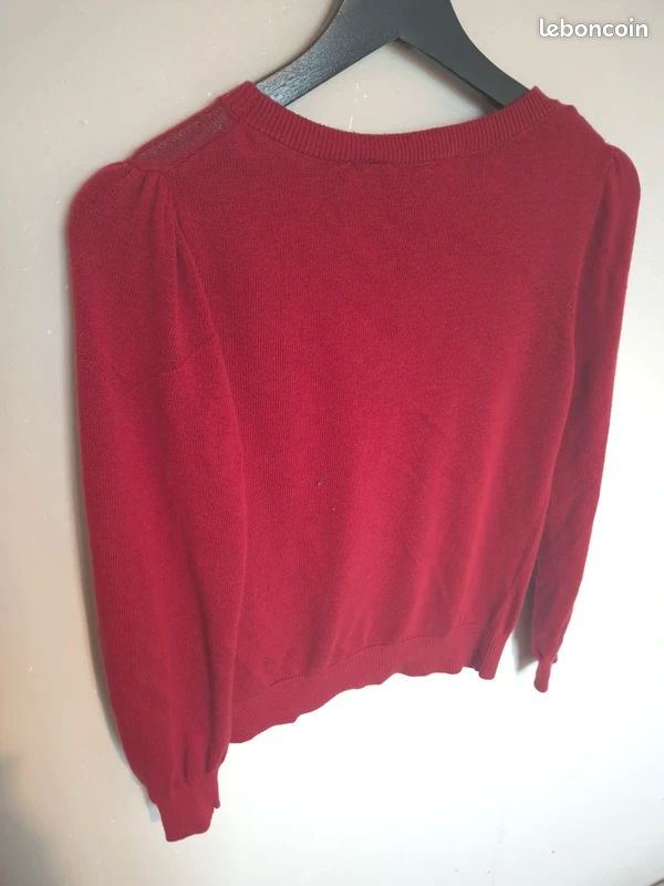 Pull Fin NAF NAF Femme - Taille S, Couleur Rose Abricoté - Occasion Très Bon État