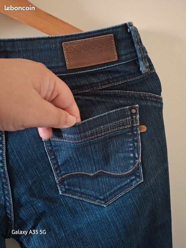 Lot 2 jeans bonobo t. 36 taille basse (image 5)