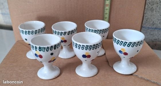 Lot de 6 coquetiers anciens années 40-50 (image 1)