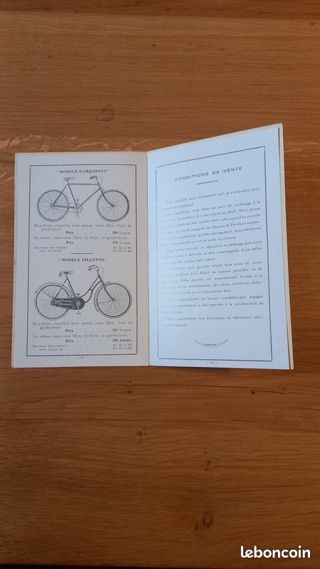 Catalogue velo ancien - CYCLES - BETTINA - TOURS - Vélos