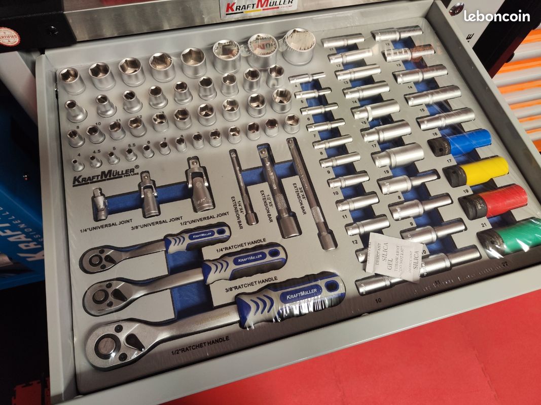 Servante d'atelier 8/8 outillés KraftMuller XL Pro (image 3)