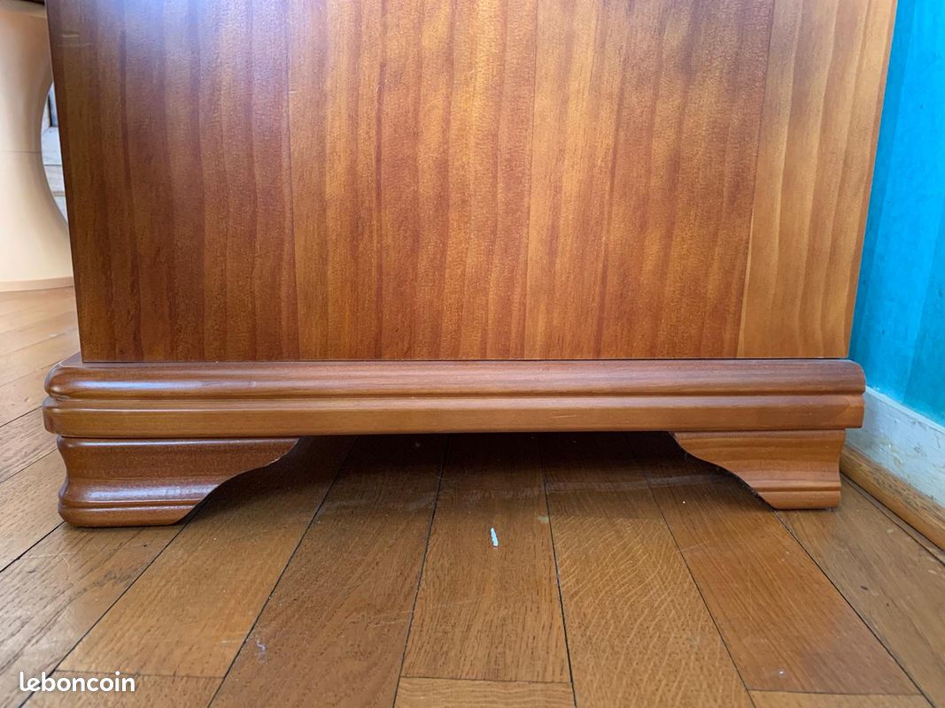 Meuble en bois merisier pour TV, bureau ou musique style Louis Philippe (image 5)