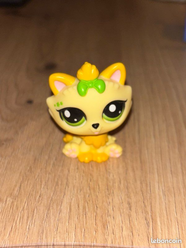 Littlest Pet Shop Chat Jaune Cheese G7 - Authentique Hasbro, édition France