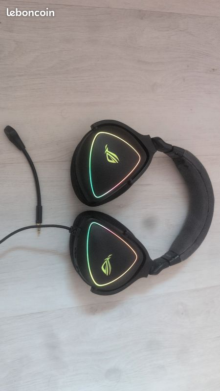 Casque Gaming Asus ROG Delta S, Circum-auriculaire, USB-C, Noir, Occasion