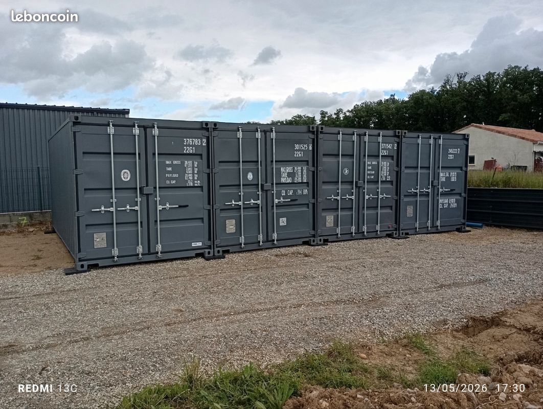 Location box container 14 m² proche Toulouse · à Montjoire · 120 €
