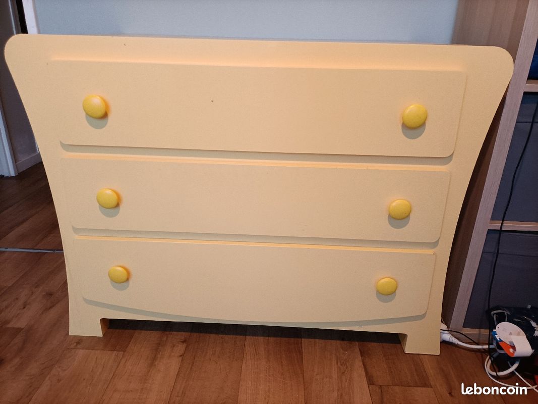 Commode enfant jaune (image 1)