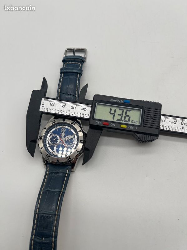 Montre homme Aigle style sport chic cadran bleu multifonction #E1 (image 8)