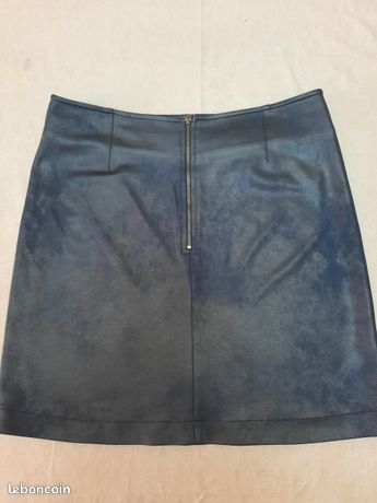 Jupe Bleu Nuit Neuve Avec étiquettes - Taille 40 - Marque EVA KAYAN - En Polyester - Etiquetée 139€